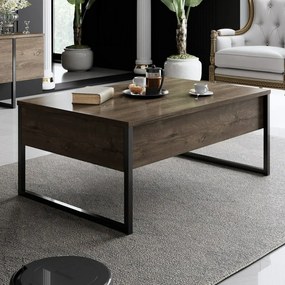 Măsuță de conferință Luxe Walnut and Black