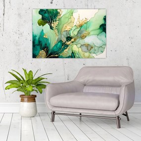 Tablou - Abstractizare verde (90x60 cm)