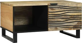 vidaXL Masă de cafea Maro și negru 80 x 50 x 40 cm