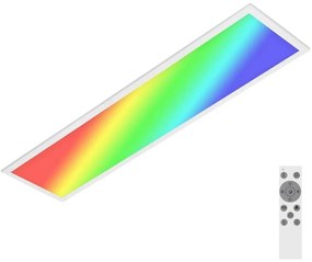 Plafonieră RGBW dimabilă SLIM LED/24W/230V 100x25 cm Brilo + telecomandă