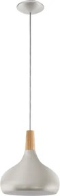 Eglo 96985 - Lustr SABINAR 1xE27/60W/230V pr. 28 cm argintiu