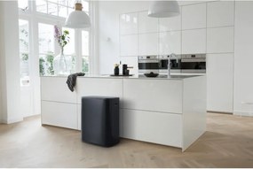 Cos de gunoi Brabantia Bo Touch 1001274, 60 L, Deschidere lina, silentioasa si larga, Rezistent la amprente, Negru mat