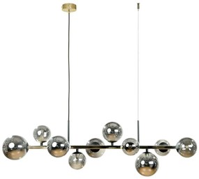 Zuma Line 1213 - Lustră suspendată pe cablu SERENITY 10xG9/8W/230V auriu/negru fumuriu