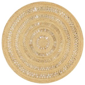 vidaXL Covor manual din iută împletită, 150 cm