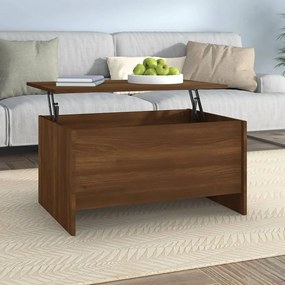 vidaXL Măsuță de cafea, stejar maro, 80x55,5x41,5 cm, lemn prelucrat