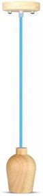 Lustră pe cablu 1xE27/60W/230V albastră