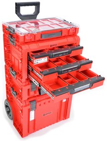 QBRICK SYSTEM PRO Cart 2.0 Red Ultra HD - Cutie de scule cu roți