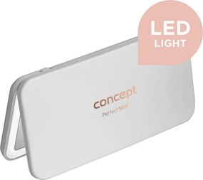 Concept KZ2010 - Oglindă cosmetică PERFECT SKIN cu LED, 1,5 W/5 V, 300 mAh, albă