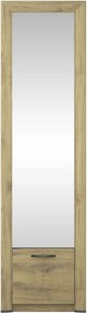 Dulap hol SAPORI, stejar navarra, PAL laminat, 60x36x217 cm