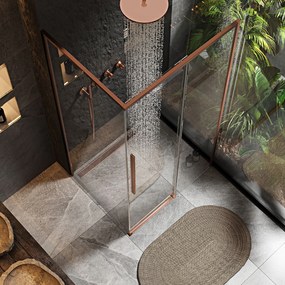 Cabina de dus SOLAR Copper Brush 90x90 cm