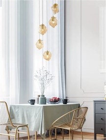 Lustra cu 5 Pendule design decorativ modern ODELLE
