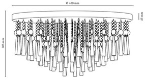 Plafonieră Spot-Light 9018828 LUXORIA 8xG9/28W/230V