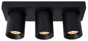Spot LED dimabil NIGEL 3xGU10/5W/230V negru Lucide 09929/15/30