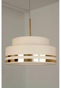 Lustră pe cablu TAMI 1xE27/60W/230V bej/auriu