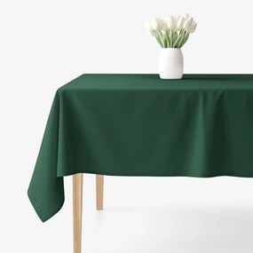 Goldea față de masă 100% bumbac - verde închis 120 x 120 cm
