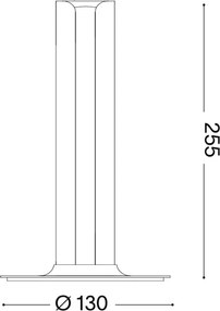 Ideal Lux - Lampă de masă LED dimmabilă DORICA LED/8W/230V CRI 90 albastră