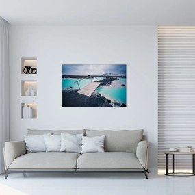 Tablou cu pod din lemn (90x60 cm)