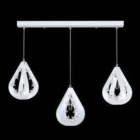 Lustra moderna cu 3 pendule design LUX realizata manual ALMOND XL B