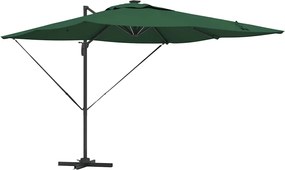 vidaXL Umbrelă de soare Verde 286 x 284 x 270 cm Aluminiu și poliester