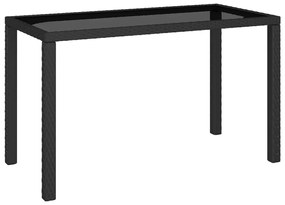 315988 vidaXL Set mobilier de exterior cu perne, 6 piese, negru, poliratan