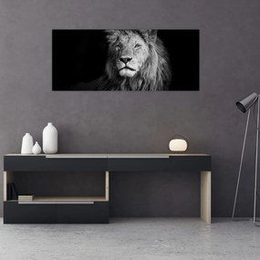 Tablou - Leu, alb și negru (120x50 cm)