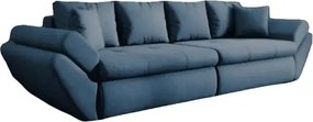 Canapea extensibilă dumonde cu ladă de depozitare si sezut confortabil din spuma high-density, Loana Enjoy Blue 300x100 cm