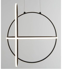 Lustra LED dimabila, design modern ARTE, negru
