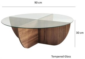 Măsuță de conferință Lily Walnut