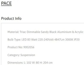 Lustra LED moderna design geometric PACE