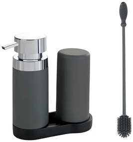 Set pentru spălat vase gri din silicon Easy Squeez-e – Wenko