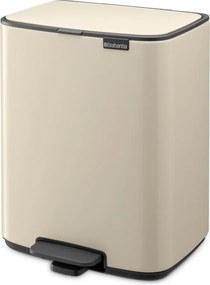 Coș de gunoi bej cu pedală din oțel 12 l Bo – Brabantia