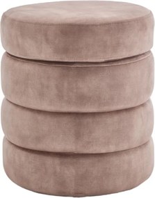 Bancheta cu spatiu de depozitare, Catifea Sampanie, VOQUE 50cm A-46688 VC