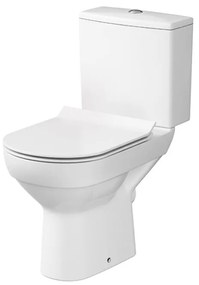 Set vas wc stativ, Cersanit, City New, rimless, cu rezervor si capac soft-close inclus