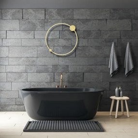 LED Aplica SATURNO LED/46W/230V pr. 80 cm IP44 auriu