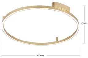 Brilagi - Corp de iluminat LED dimabil PORTOFINO LED/60W/230V diam. 80 cm auriu + telecomandă