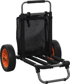 SPORTNOW Cărucior Plajă Pliabil, Aluminiu, Roti Mari 30cm, Ideal pentru Orice Teren, Ușor de Folosit | Aosom Romania