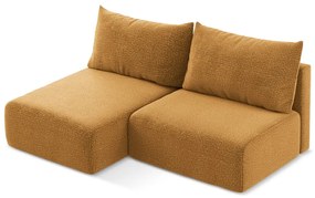 Colțar portocaliu extensibil/cu spațiu de depozitare (cu colț pe partea stângă) Kalena – Makamii