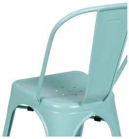 Scaune de dining turcoaz 2 buc. din metal – Ixia