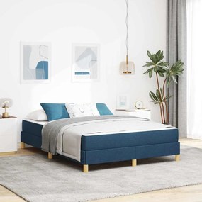 vidaXL Pat cu arcuri Taupe, Maro 140 x 190 cm