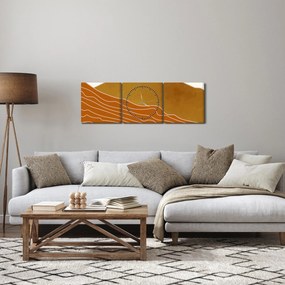 Tablou - Muntele de design Spacefrog N⁰1 (cu ceas) (90x30 cm)