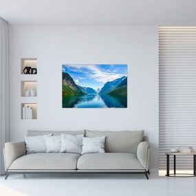 Tablou - Lacul Lovatnet (90x60 cm)