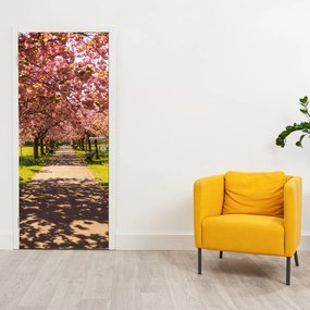 Fototapet pentru ușă - Livadă de cireși (95x205cm)