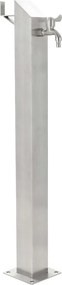 vidaXL Coloană de apă pentru grădină, 95 cm, oțel inoxidabil, pătrat