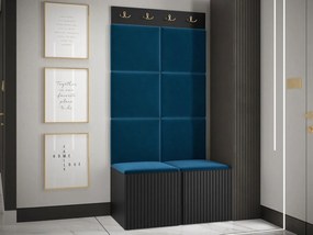 Mobilier hol Tewarota Slim IV (Negru + albastru) . 1104853