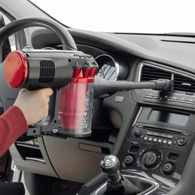 Resigilat: Aspirator vertical Ariete HANDY FORCE 2759, 600W, 0.5 L, Perie motorizata, LED, HEPA, Negru / Rosu