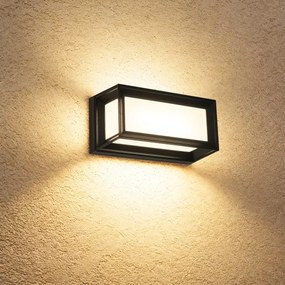 Brilagi - Aplică LED de exterior cu senzor PARKER, 12W/230V, negru, IP44
