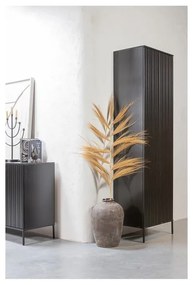 Șifonier negru din lemn de pin 60x210x42 cm Gravure – WOOOD