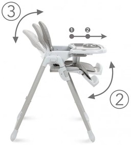 Scaun de masa multifunctional Kidwell BENO - Gray
