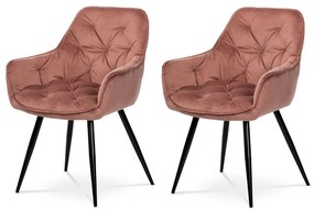 Set de scaune de sufragerie DCH-421 PINK4, 2 buc.