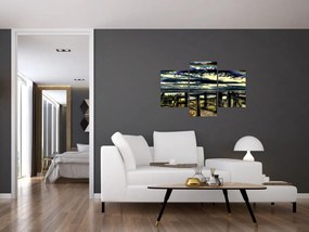 Tablou cu curcubeu deasupa mării (90x60 cm)